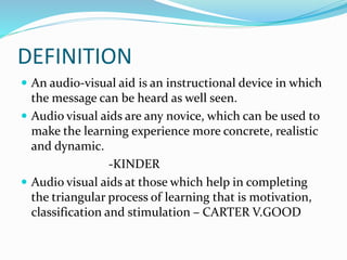Dynamic Definition Visual Aid Audio Visual Aids | PPTX