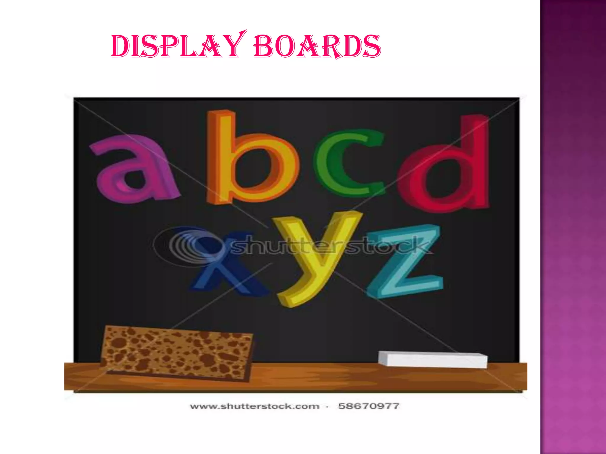 Display boards

 