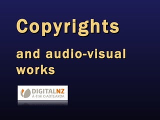 Copyrights and audio-visual works 