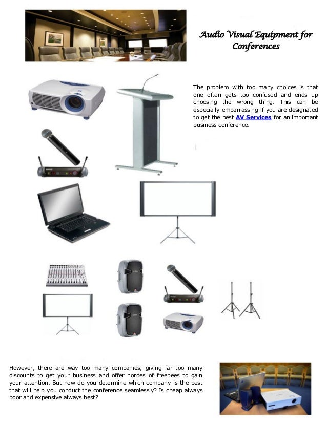 Audio Visual Equipment for Conferences