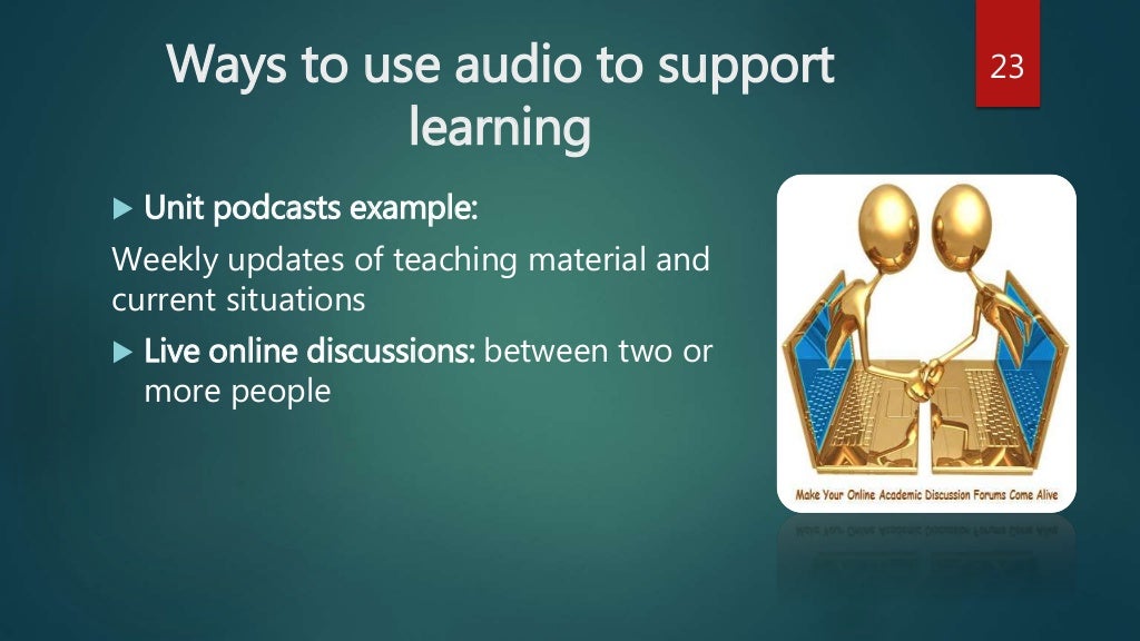 Audiovisual materials slide