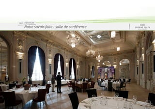 Nos références
    Notre savoir-faire : salle de conférence
 