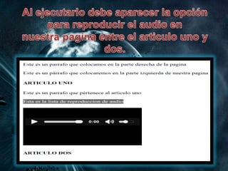 Audio y sonido en html