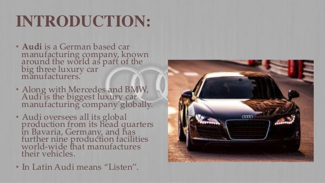 audi presentation