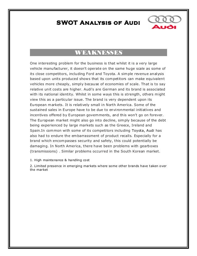 Why perform a swot analysis picture