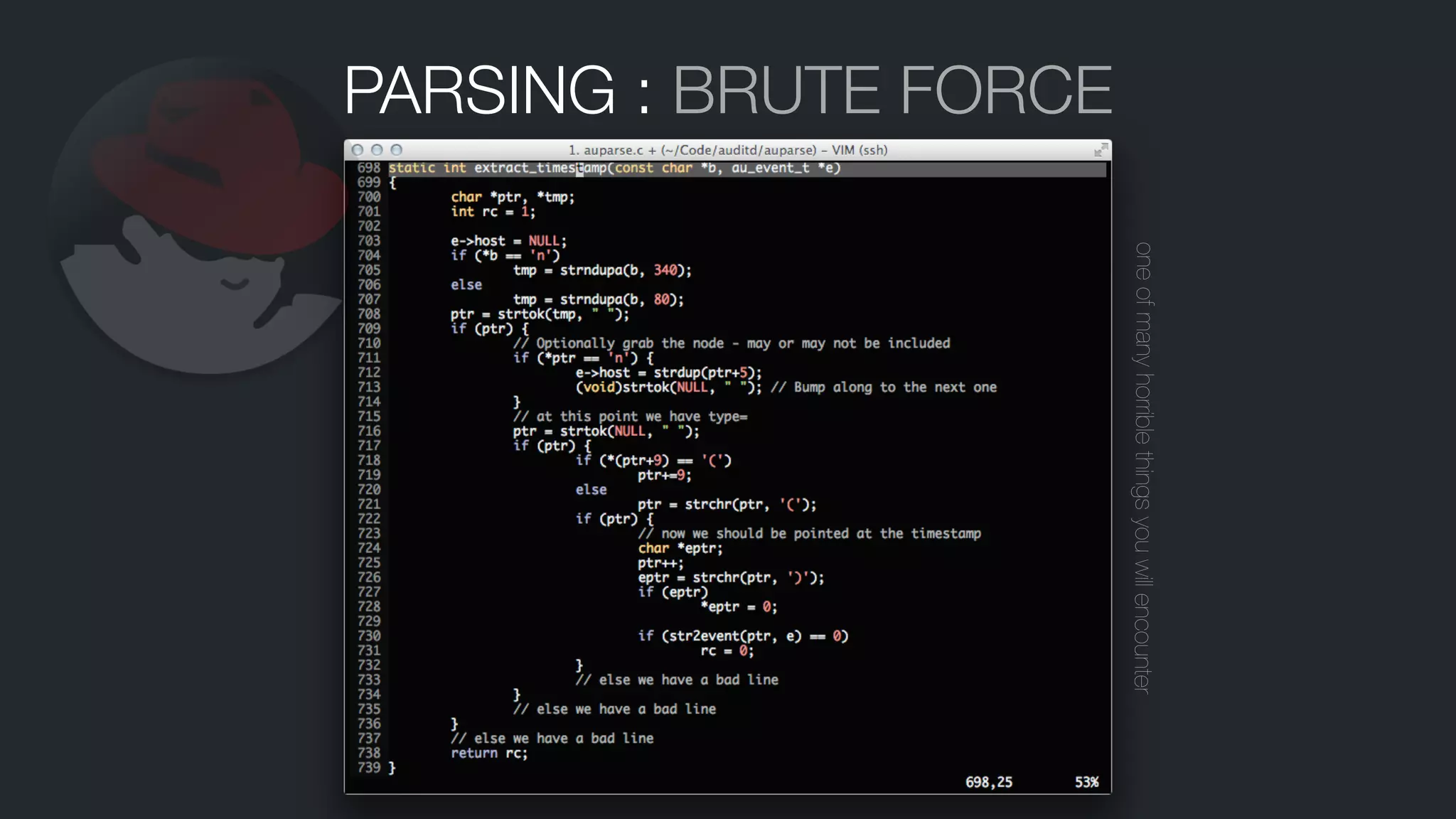 PARSING : BRUTE FORCE
oneofmanyhorriblethingsyouwillencounter
 