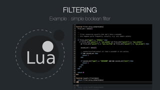 FILTERING
Example : simple boolean ﬁlter
 
