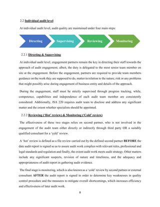 Audit Quality Control | PDF