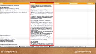seer interactive   @anniecushing
 