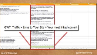 seer interactive   @anniecushing
 