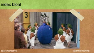 5.8 million pages indexed!




                             @anniecushing
 