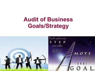Audit of Business Goals/Strategy 
