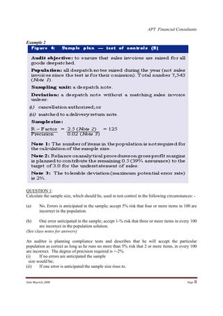 Audit Sampling | PDF