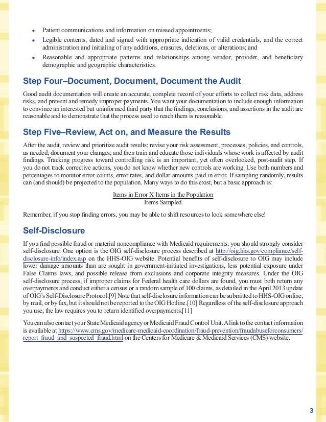 CMS Selfaudit Fact Sheet