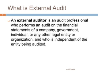 External &Internal Audit System