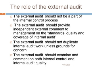 External &Internal Audit System