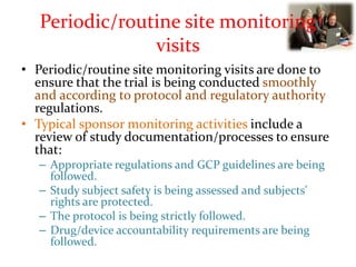 Audit, inspection and monitoring in clinical trial by Ashish singh ...