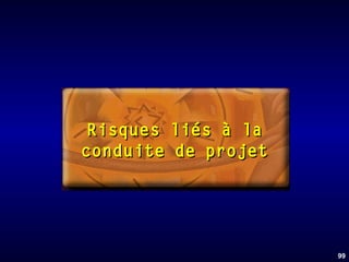 Risques liés à la
conduite de projet

99

 