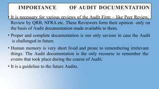 AUDIT_DOCUMENTATION Power Point Presentation | PPTX