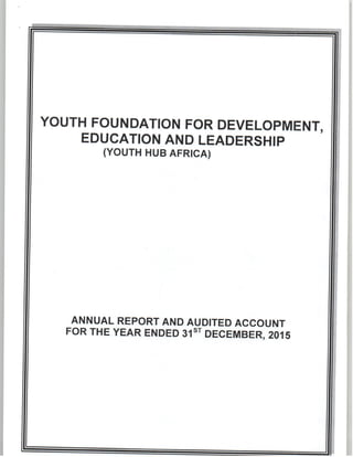 Youthhub Africa 2015 Audited account 