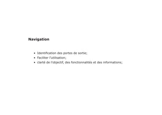 -Rapport d’audit ergonomique de la page «DevisMutuelle» du site KelAssur.com 05/12/2012
11
Objectif
Recommandation
Critère La page utilise le blanc pour aéré la page.
Permettre au visiteurs d’appréhender mentalement plus facilement la page.
Attention à ne pas l’employer à outrance : limiter le blanc facilite l’activité de balayage visuel et mental.
Lisibilité
 