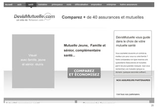 Un site web, fonctionne lorsqu’il fournit des réponses à ses utilisateurs
et qu’il retranscrit les objectifs de communication de ses concepteurs.
Les informations doivent être présentées de manière directement
exploitable pour l’utilisateur et organisées en fonction de ses attentes.
Contenus
 