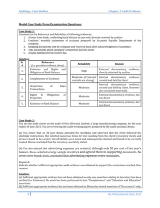 AUDIT EVIDENCE | PDF