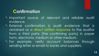 Audit Evidence.pptx audit and assurance slide | PPTX