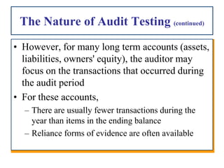 Audit evidence a framework (ppt ch7[1].pdf) | PDF