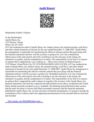 Audit Fee | PDF