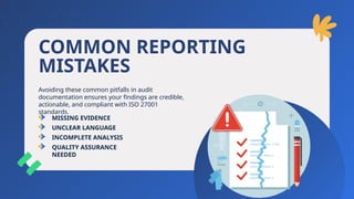 Iso Code Reporting Audit Findings and Reporting Techniques in ISO 27001 Explained | PPTX