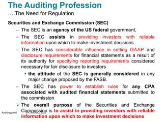 Audit I - Chapter 2, Pt. I, The Auditing Profession (1).pptx