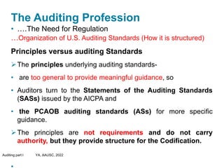 Audit I - Chapter 2, Pt. I, The Auditing Profession (1).pptx