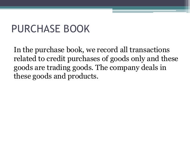 Vouching Of Subsidiary Books Vouching Of Subsidiary Books