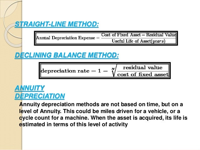 depreciation method