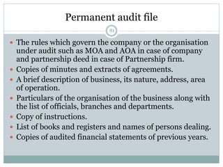 Audit Permanent File Example Auditing | PPTX
