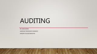Auditing | PPTX