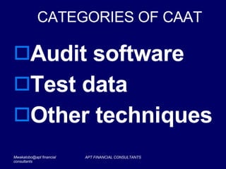 Auditing In Computer Environment Presentation | PPT