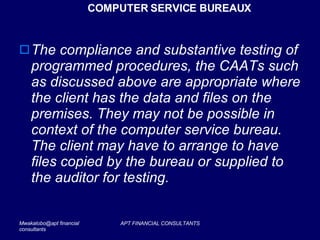 Auditing In Computer Environment Presentation | PPT