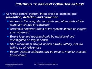 Auditing In Computer Environment Presentation | PPT