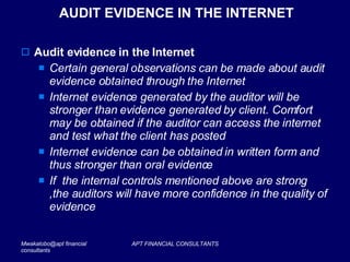 Auditing In Computer Environment Presentation | PPT