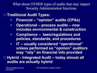 Auditing In Computer Environment Presentation | PPT