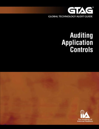 Auditing
Application
Controls
 