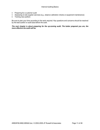 Auditing Basics | PDF