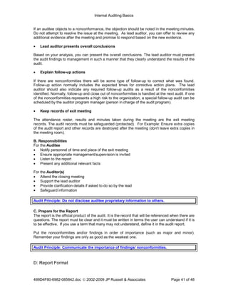 Audit Testing Conclusion Sample Auditing Basics | PDF