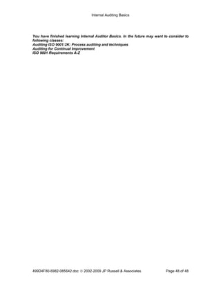 Auditing Basics | PDF