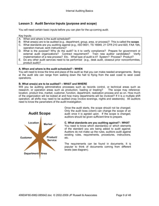 Auditing Basics | PDF
