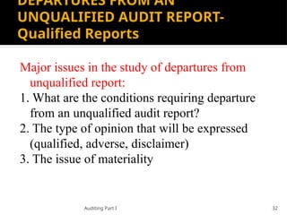 Auditing Ch 6 Audit Reports.pptx materials | PPTX