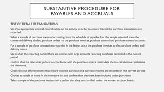 Purchase Control Testing AUDITING II Substantive Procedures .pptx