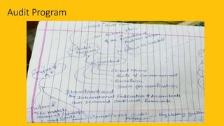 Audit Program
 